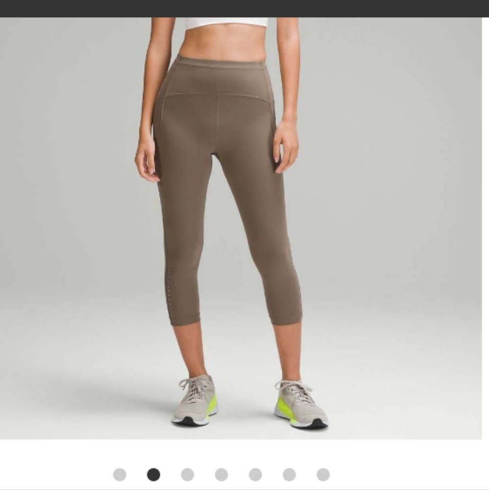 Lululemon Swift Speed High-Rise Crop 21" Nomad Size 14 EUC